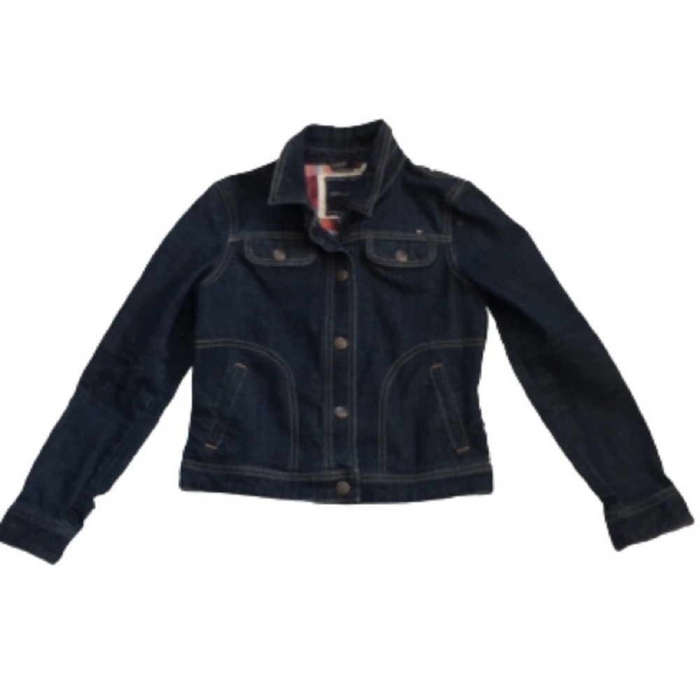 Tommy Hilfiger Girls button down Indigo Wash Denim Jacket L(12-14)